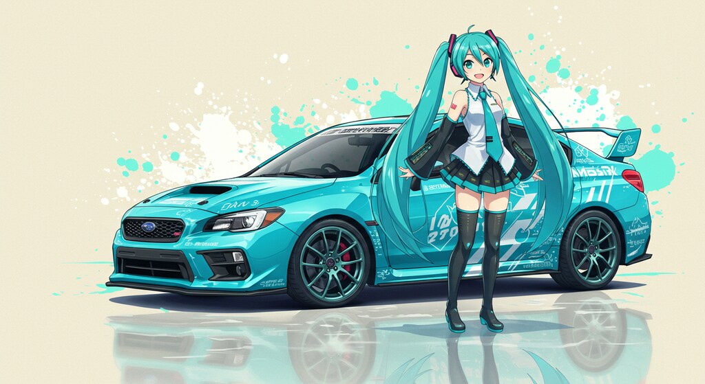 初音ミクとWRXS4