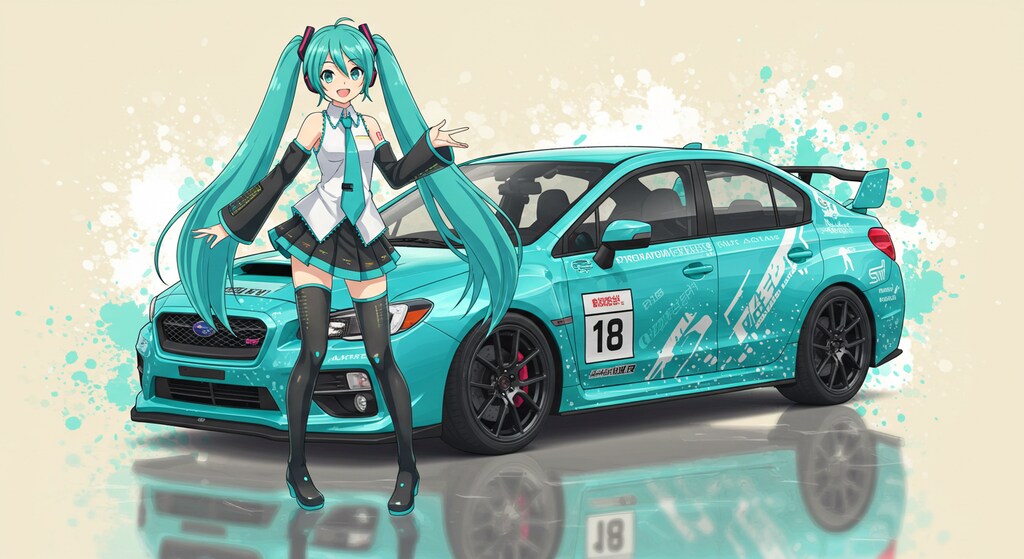 初音ミクとWRXS4