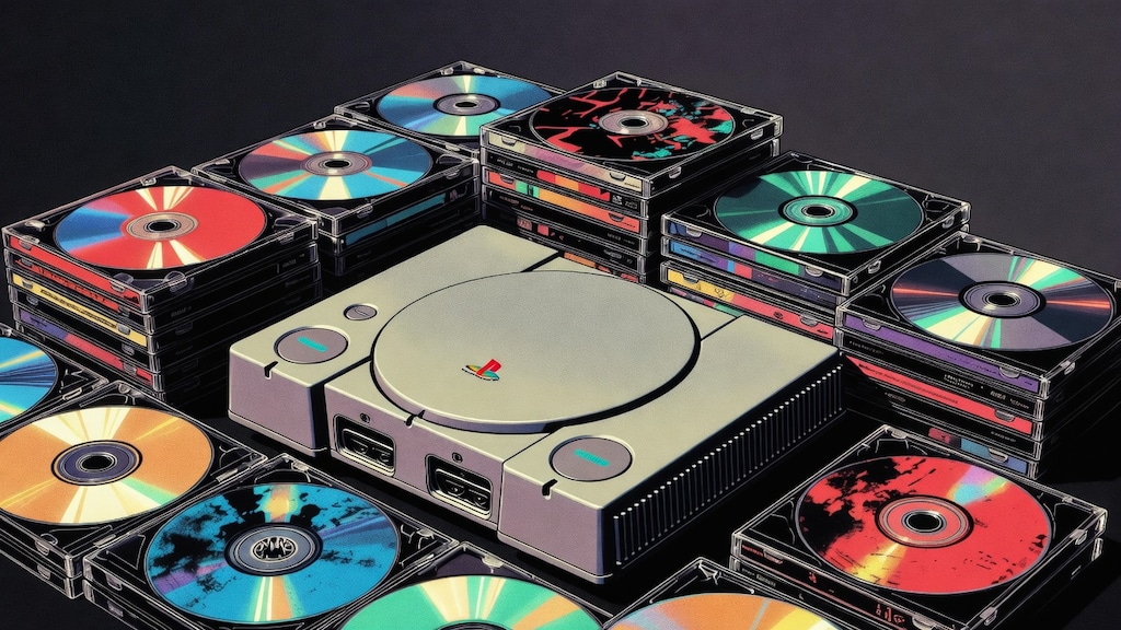 プレステ1とCDたち