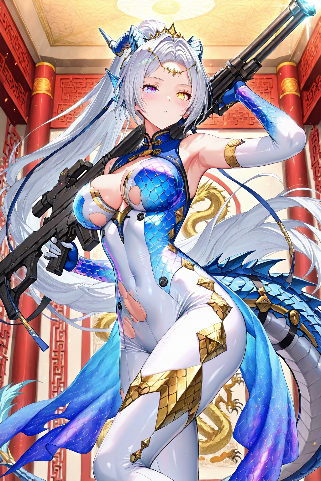 🐺 リベルタ軍総隊長：セレーネ（竜血の戦巫女）