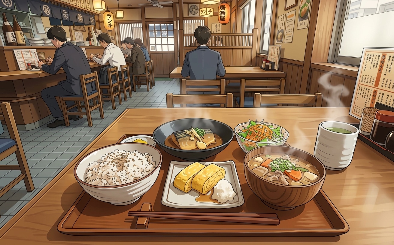鯖味噌煮と豚汁定食 | の人気AIイラスト・グラビア