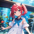 妹と水族館へ 2枚目