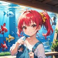 妹と水族館へ 3枚目