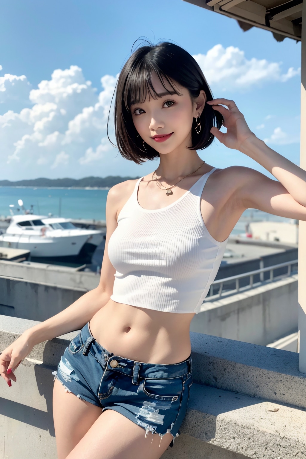 タンクトップの れなちゃん