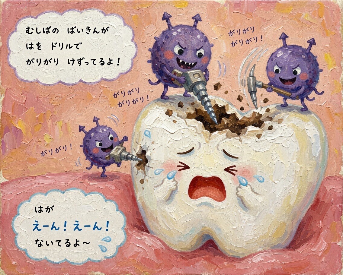 はがないている（歯が泣いている）