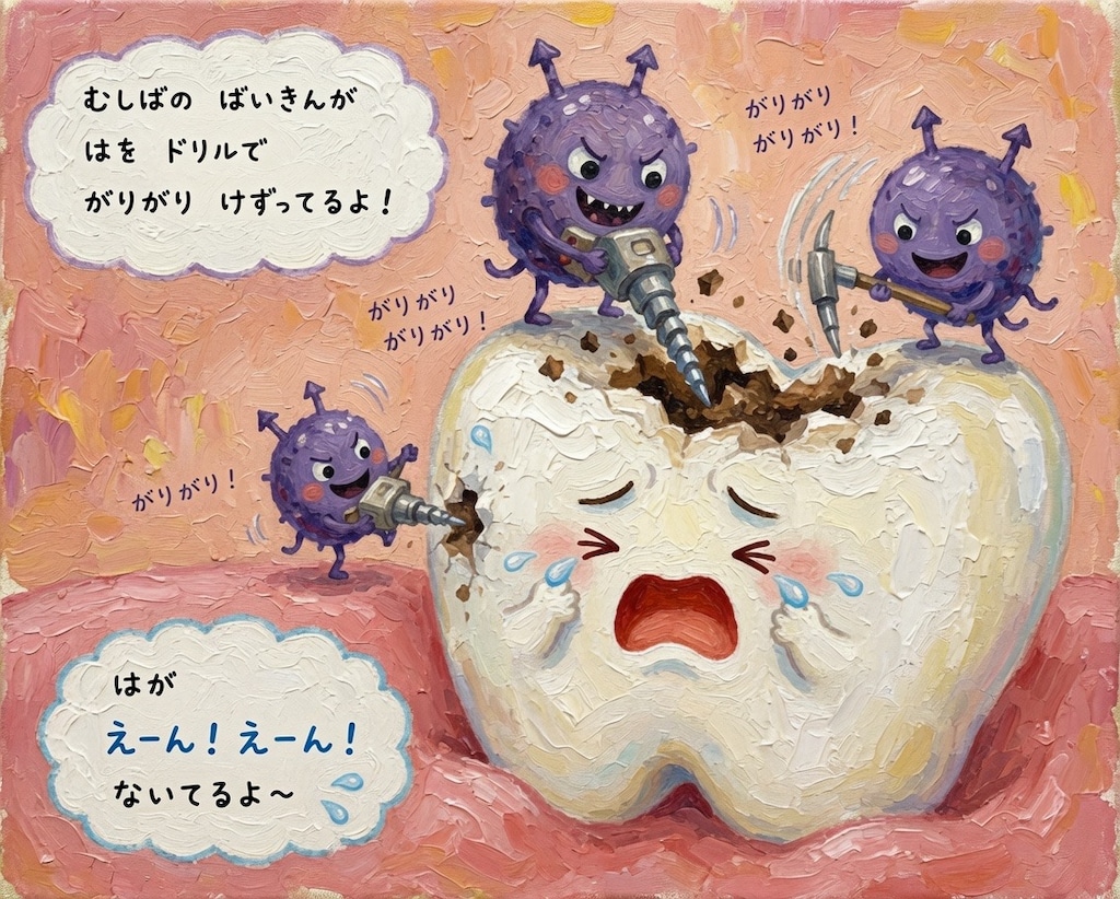 はがないている（歯が泣いている）