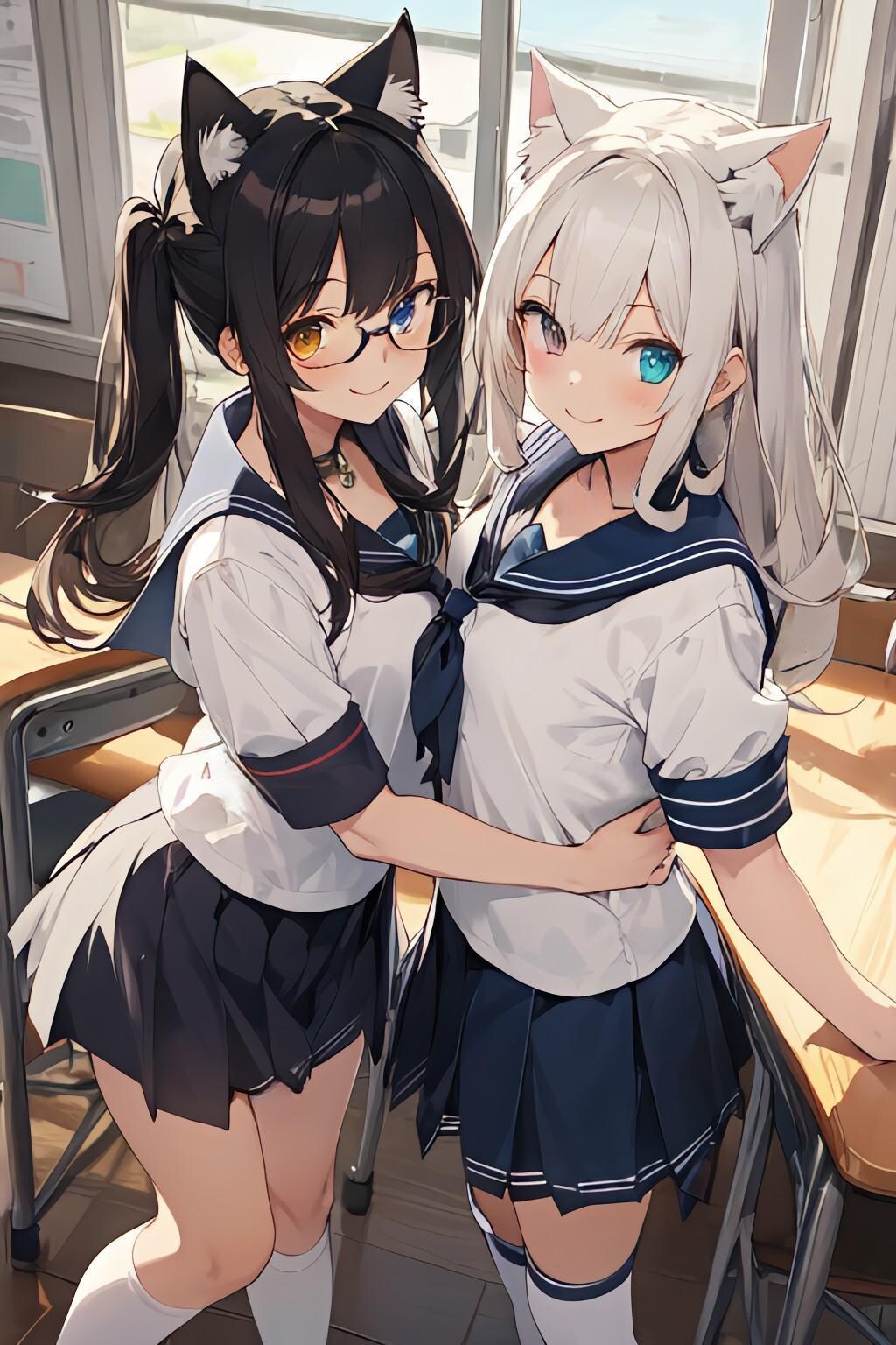 仲良し猫さん🏫🐱😺