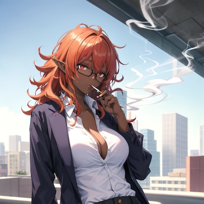 【決定】うちの子1人目「現代に疲れたダークエルフ」