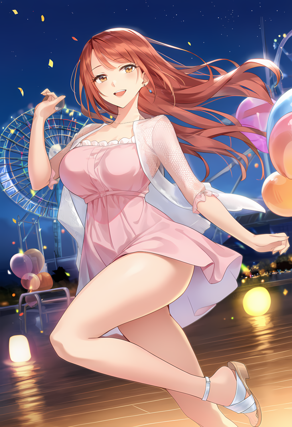 夜の遊園地デート🌙🎡