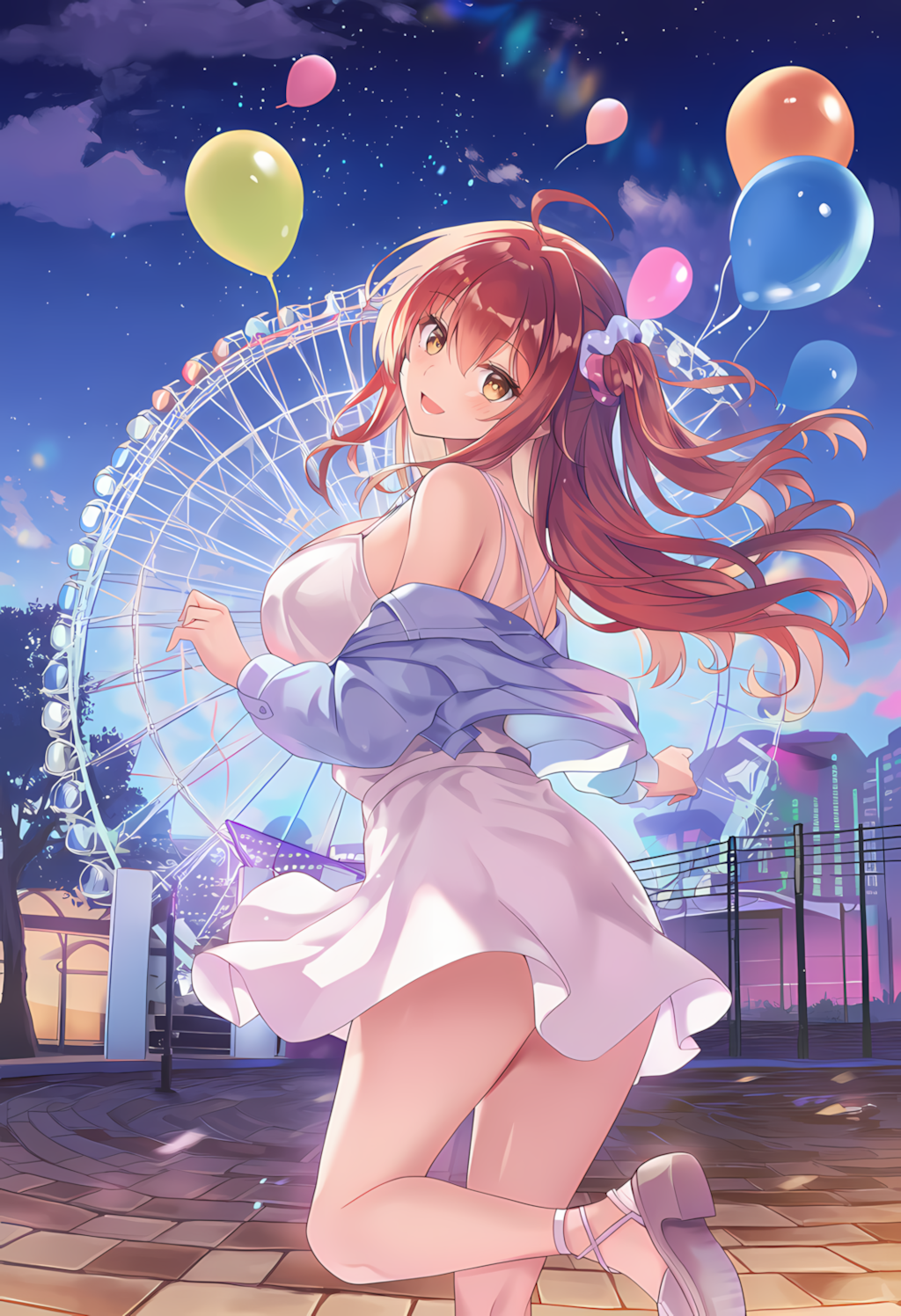 夜の遊園地デート🌙🎡