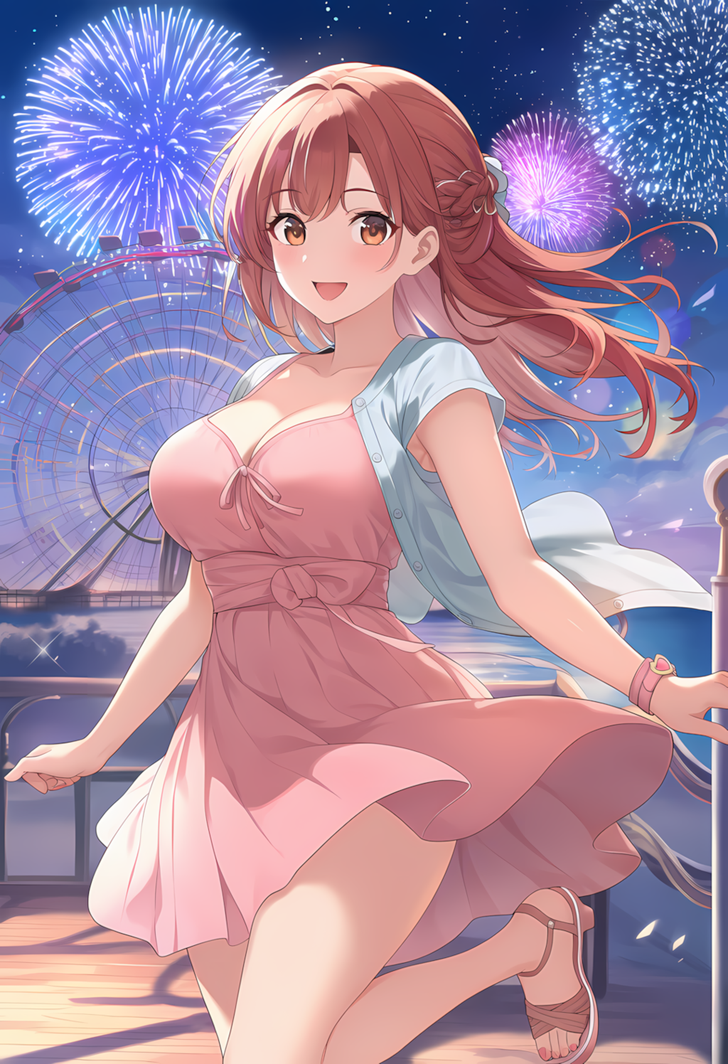 夜の遊園地デート🌙🎡