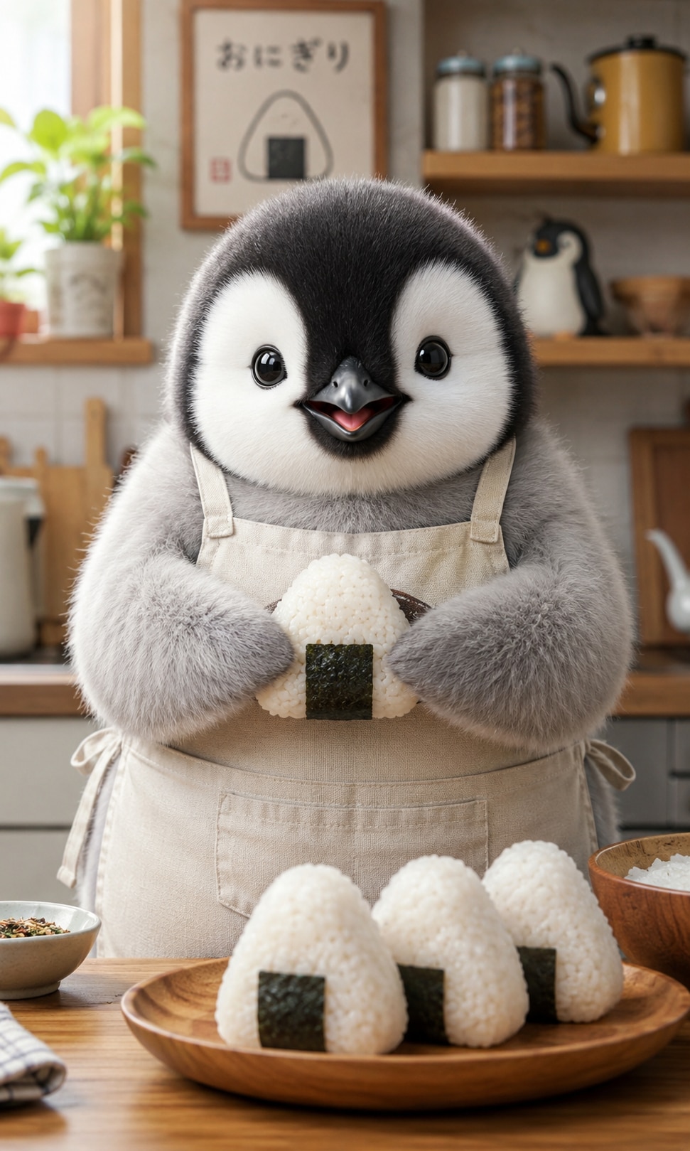 【本日の癒し】ママペンギンの握り飯