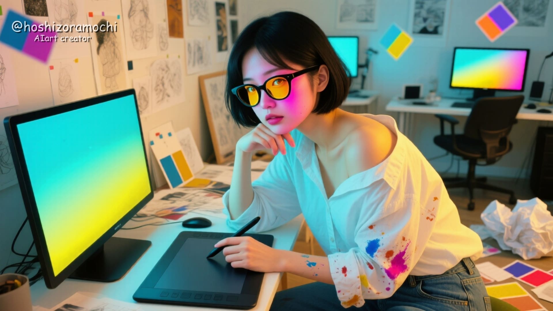 🎨創造の瞬間を切り取る | の人気AIイラスト・グラビア