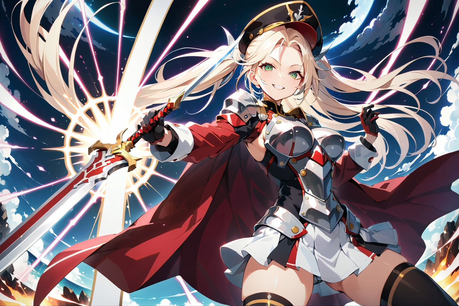魔法剣士ツインテ | chichi-pui（ちちぷい）AIイラスト専用の投稿＆生成サイト