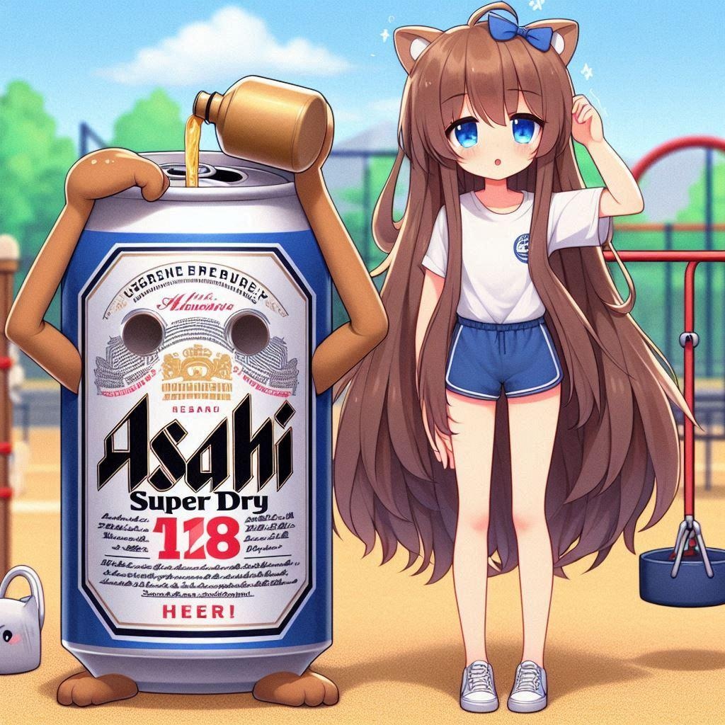 運動中の水分補給をしてあげる女の子