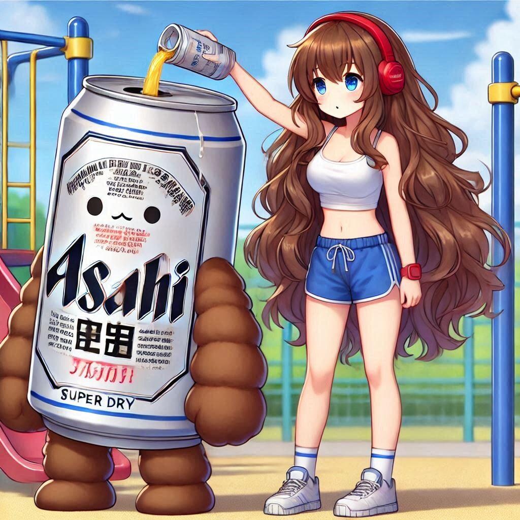 運動中の水分補給をしてあげる女の子