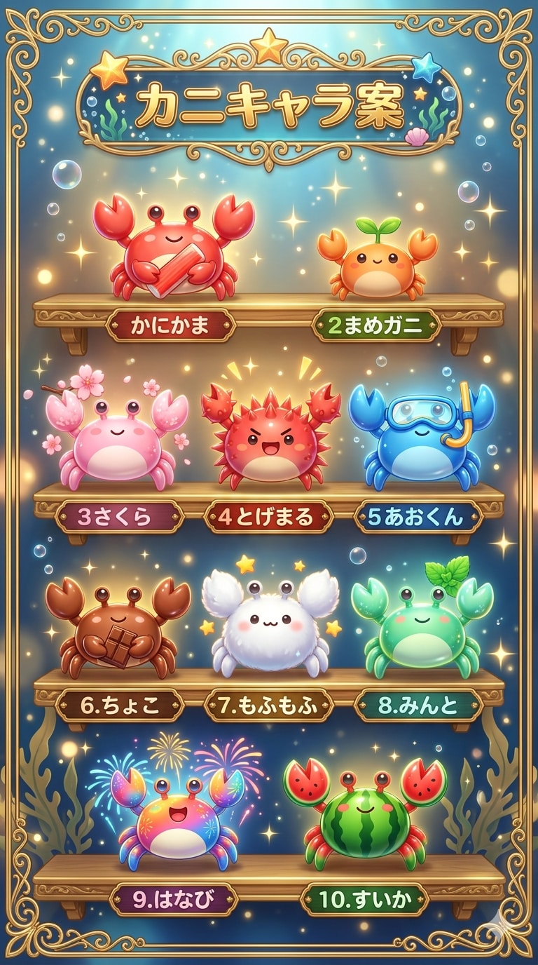 カニキャラ案