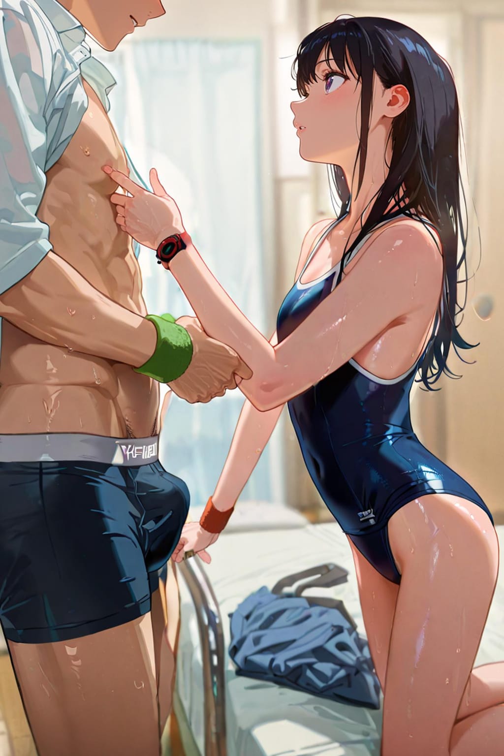 スク水、制服、体育服