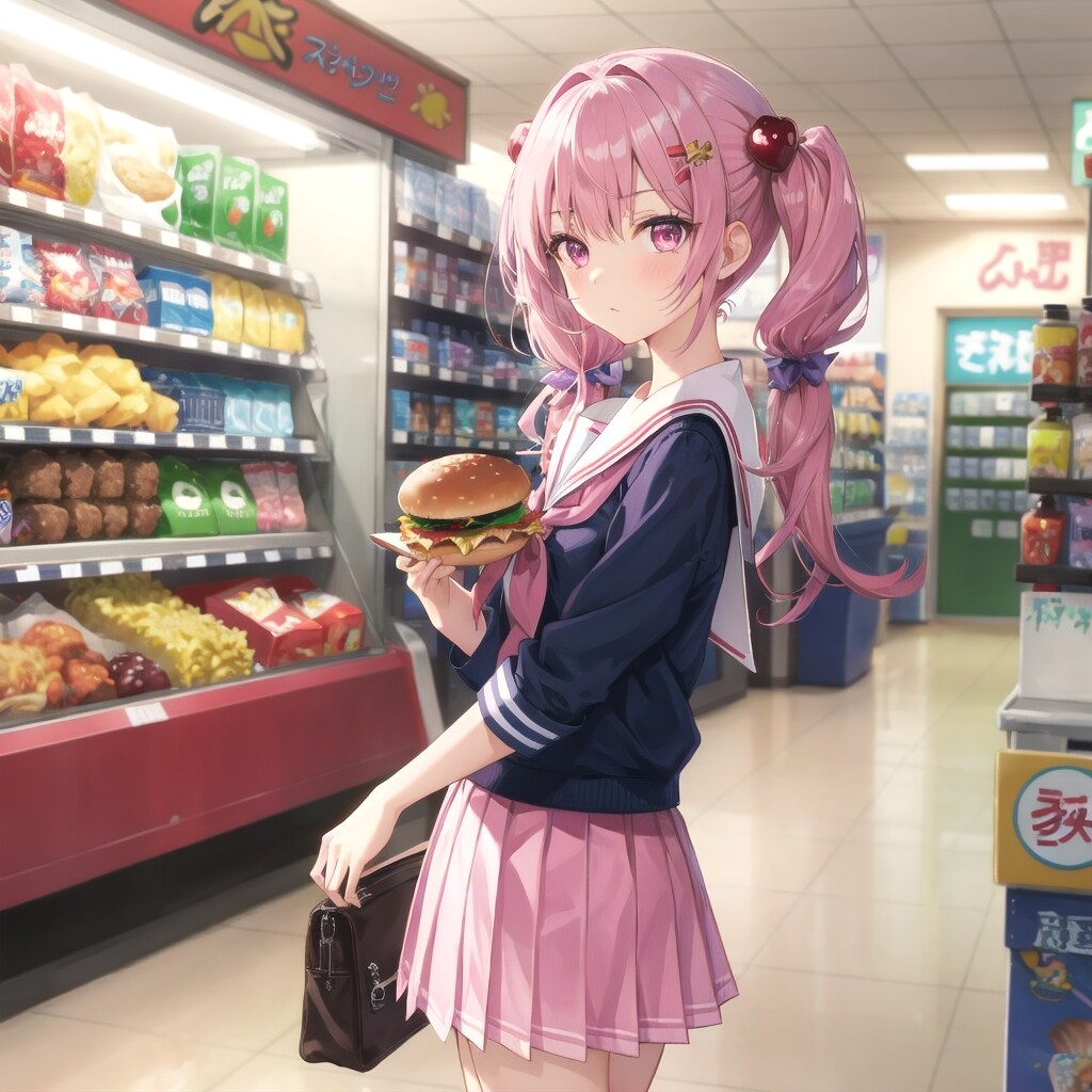 コンビニで買物🧺🍒