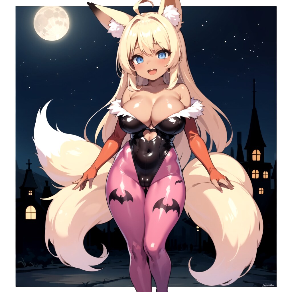 モリガンコスプレきつねさん