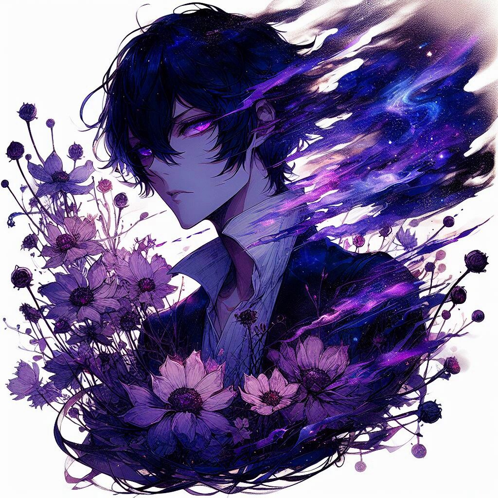 ドライフラワーと黒髪短髪少年＊その2(12枚)