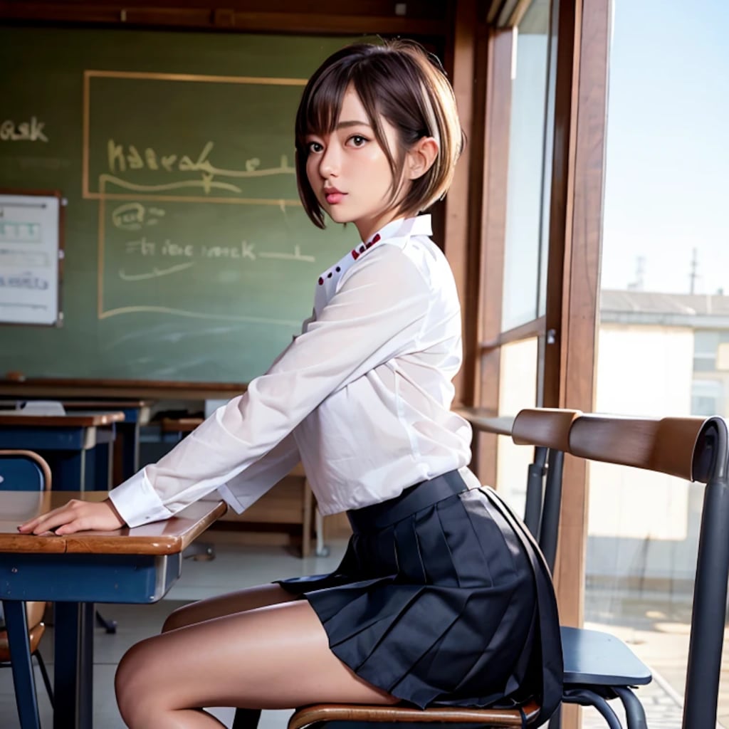 お兄ちゃん　ほらっ姿勢よくしなさいっ