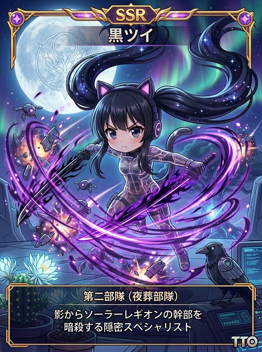 黒ツイにゃん