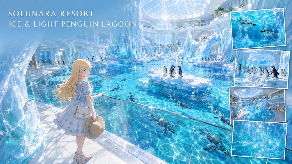 ペンギンたちとひんやりリゾート