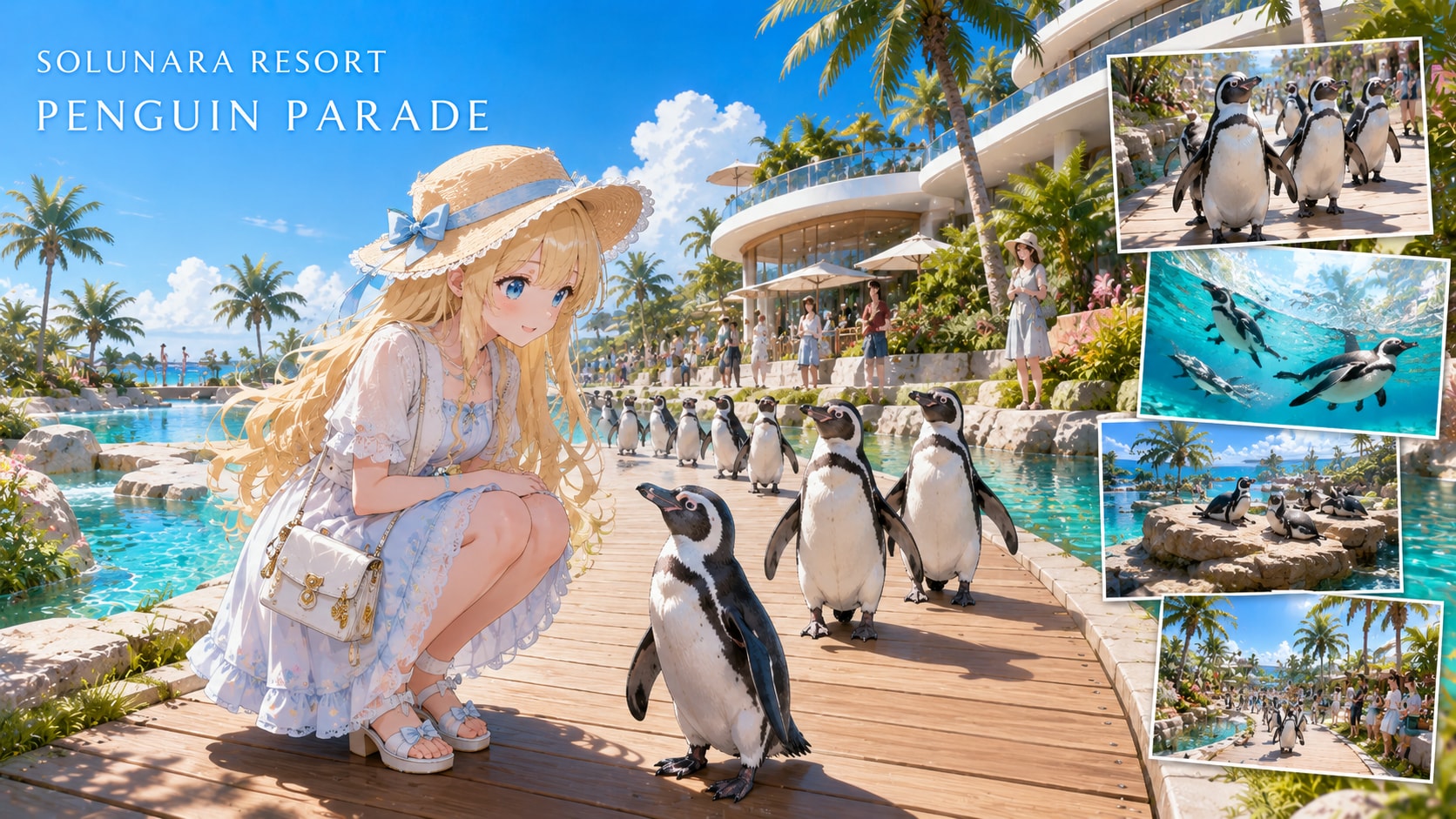 ペンギンたちとひんやりリゾート
