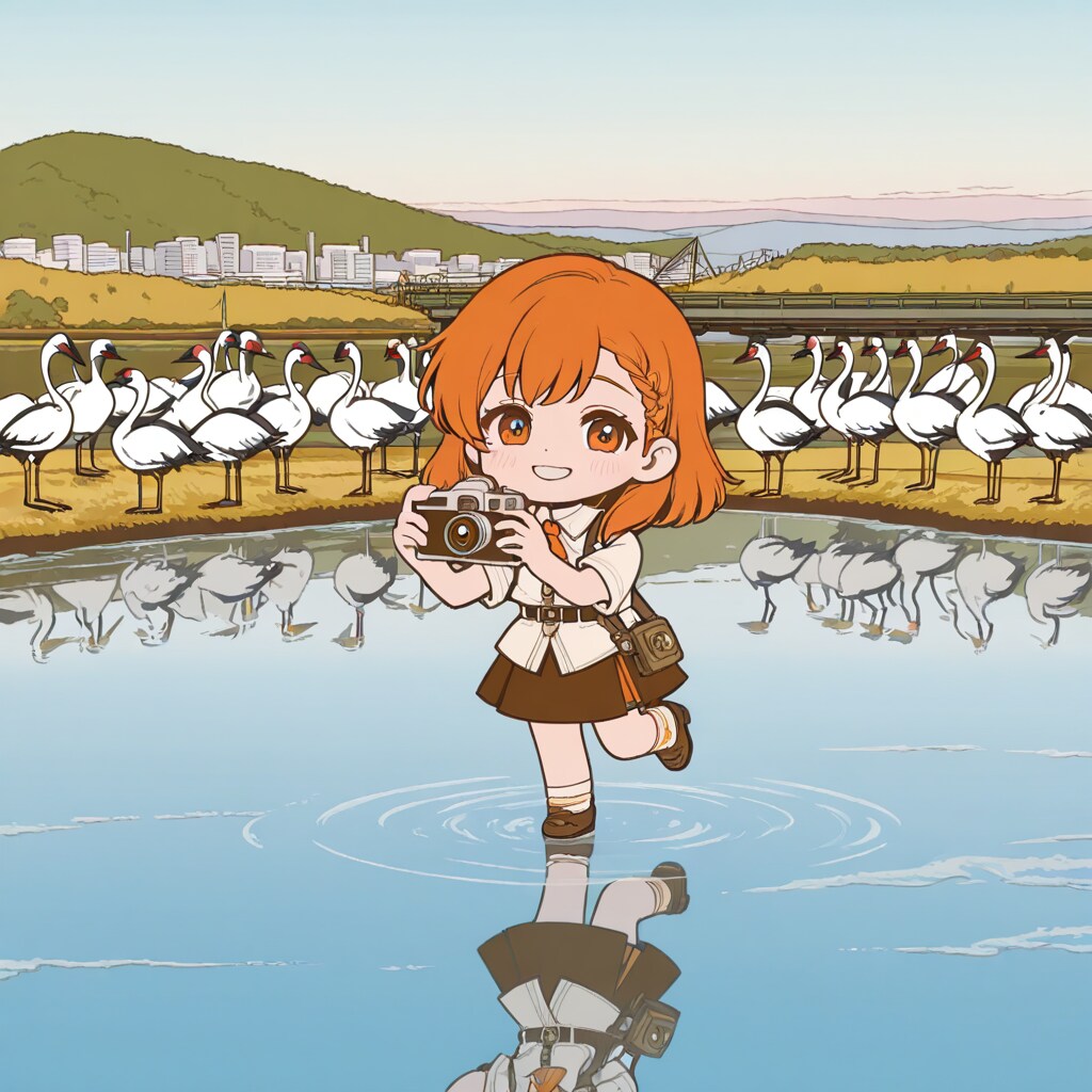 鶴の写真撮影