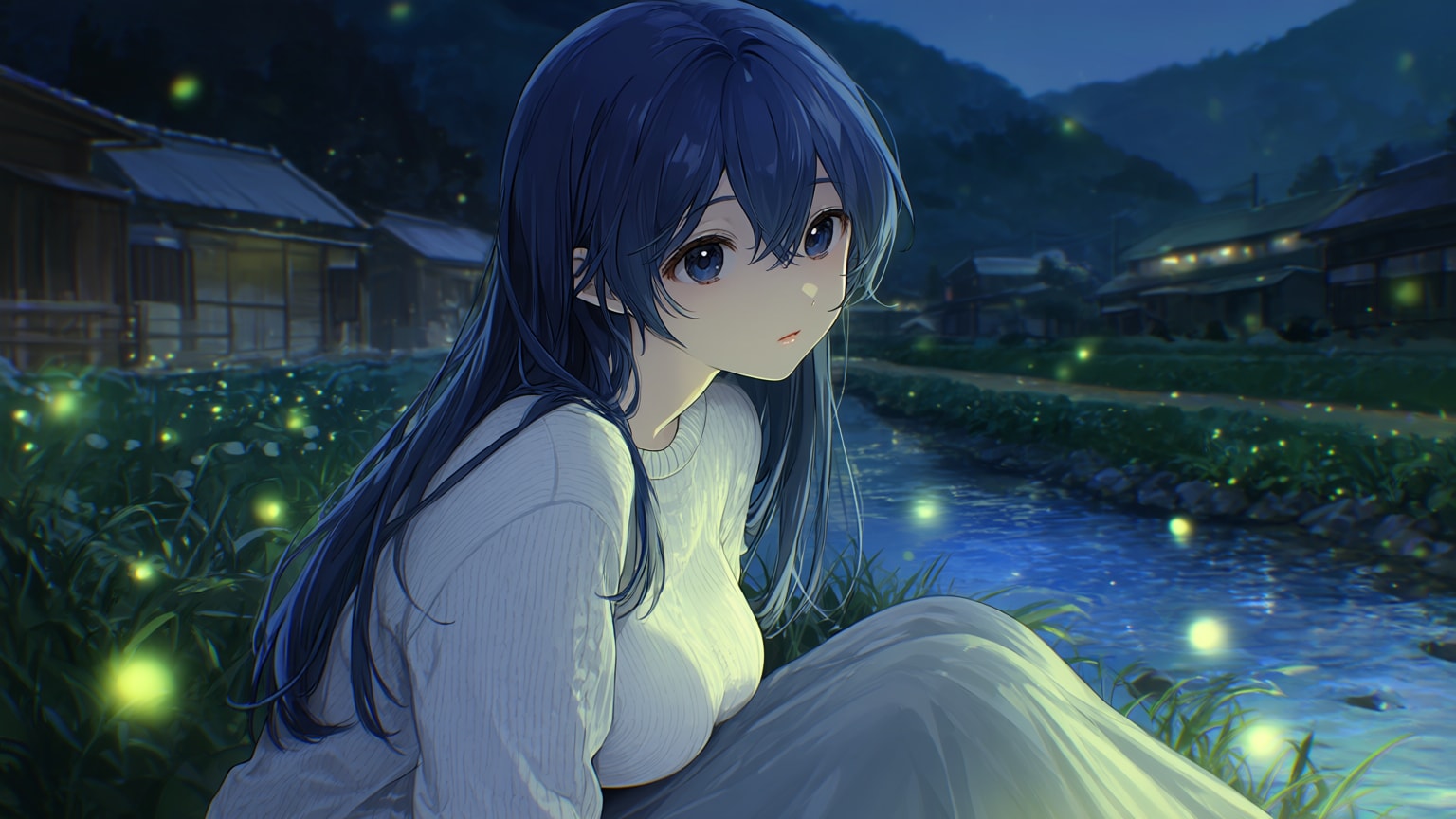 原風景と、蛍 | の人気AIイラスト・グラビア