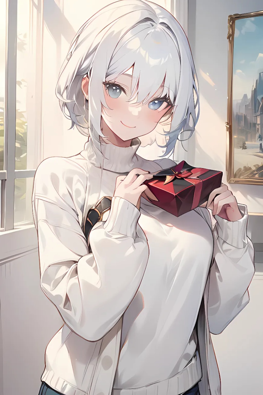 「ホワイトデーのプレゼントです♪」