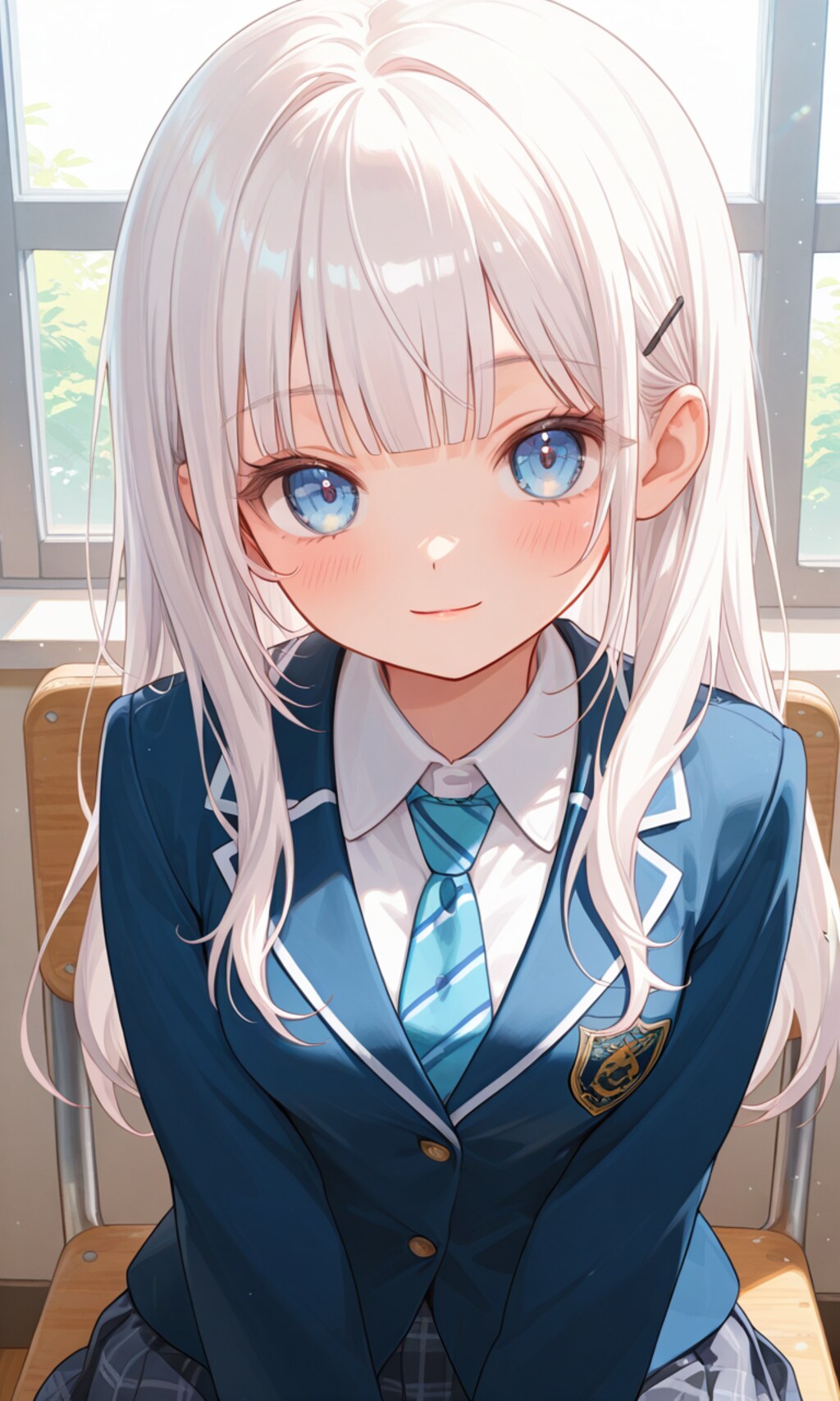 白髪ロリロングJK