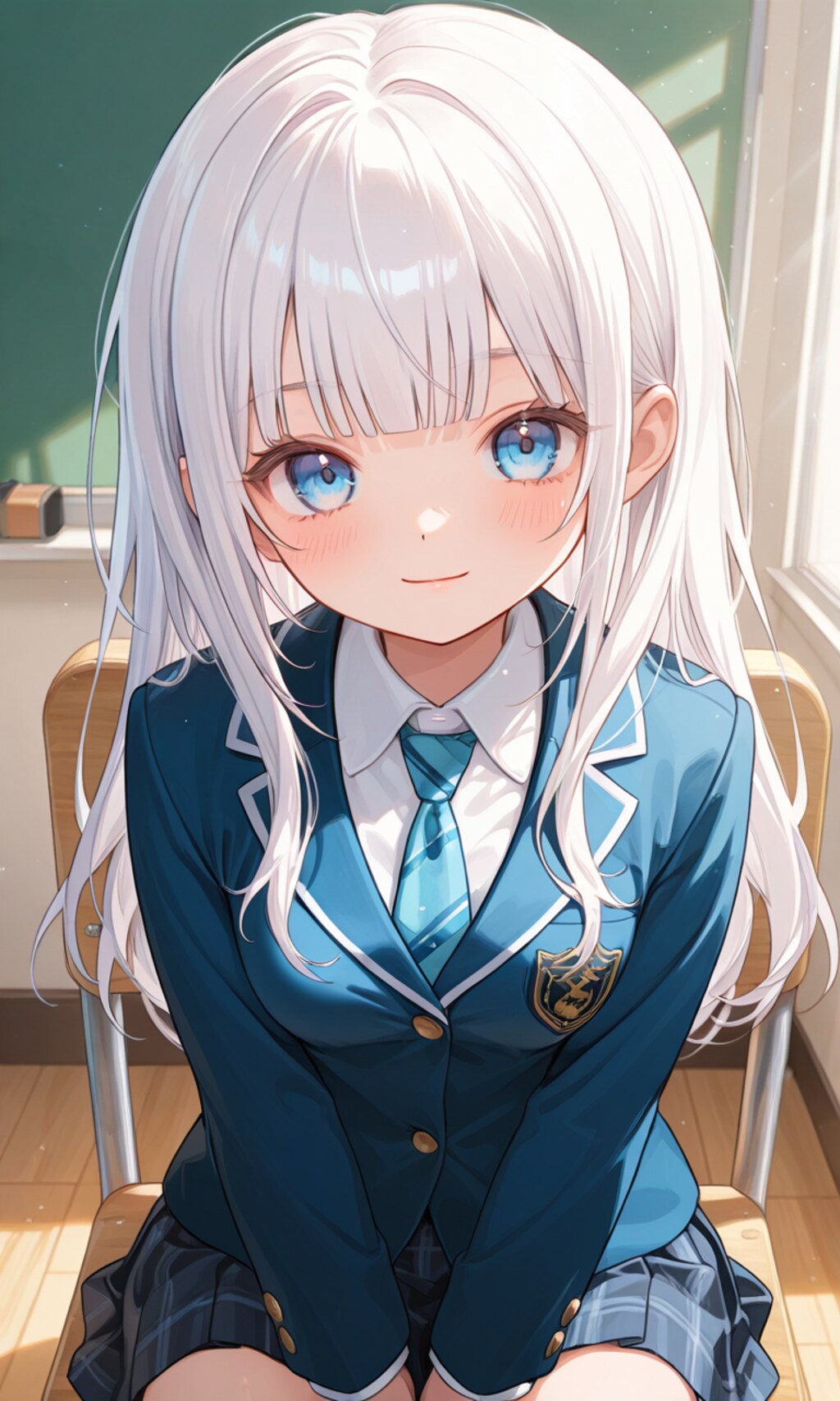 白髪ロリロングJK