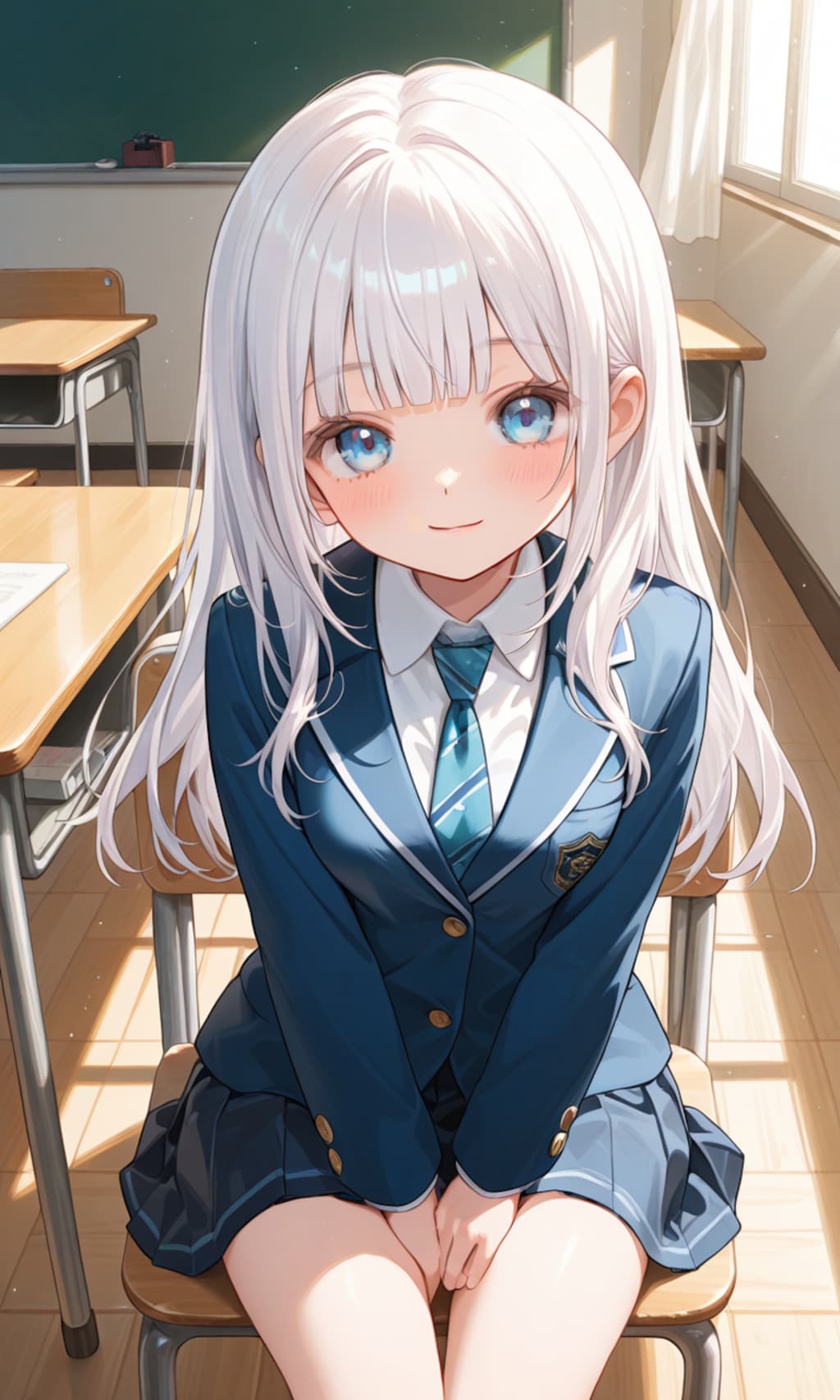 白髪ロリロングJK