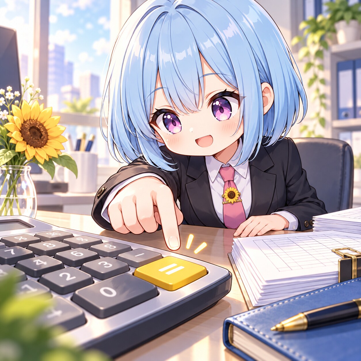 最後の「＝」、押していい？ | の人気AIイラスト・グラビア