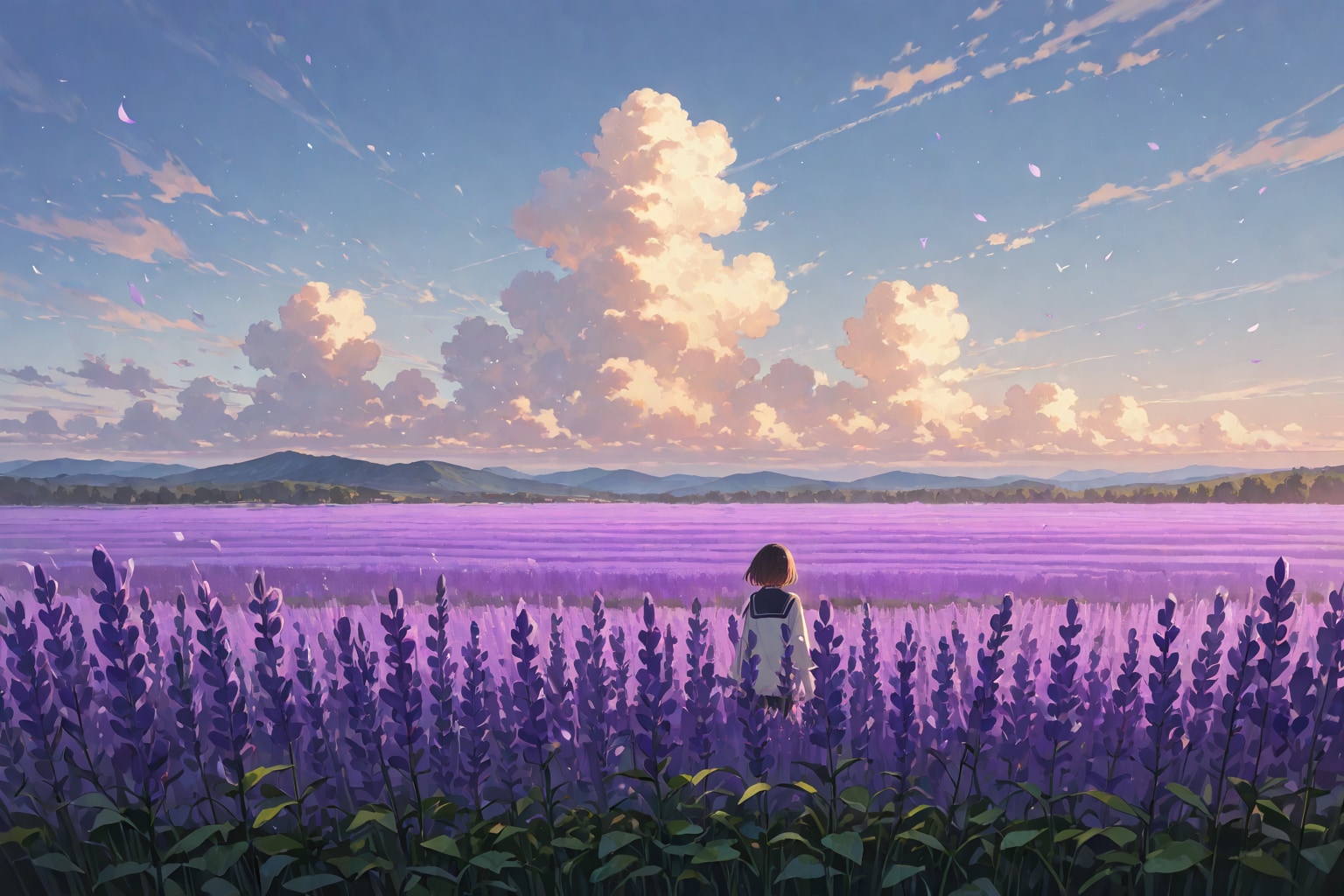 一面の紫 | の人気AIイラスト・グラビア