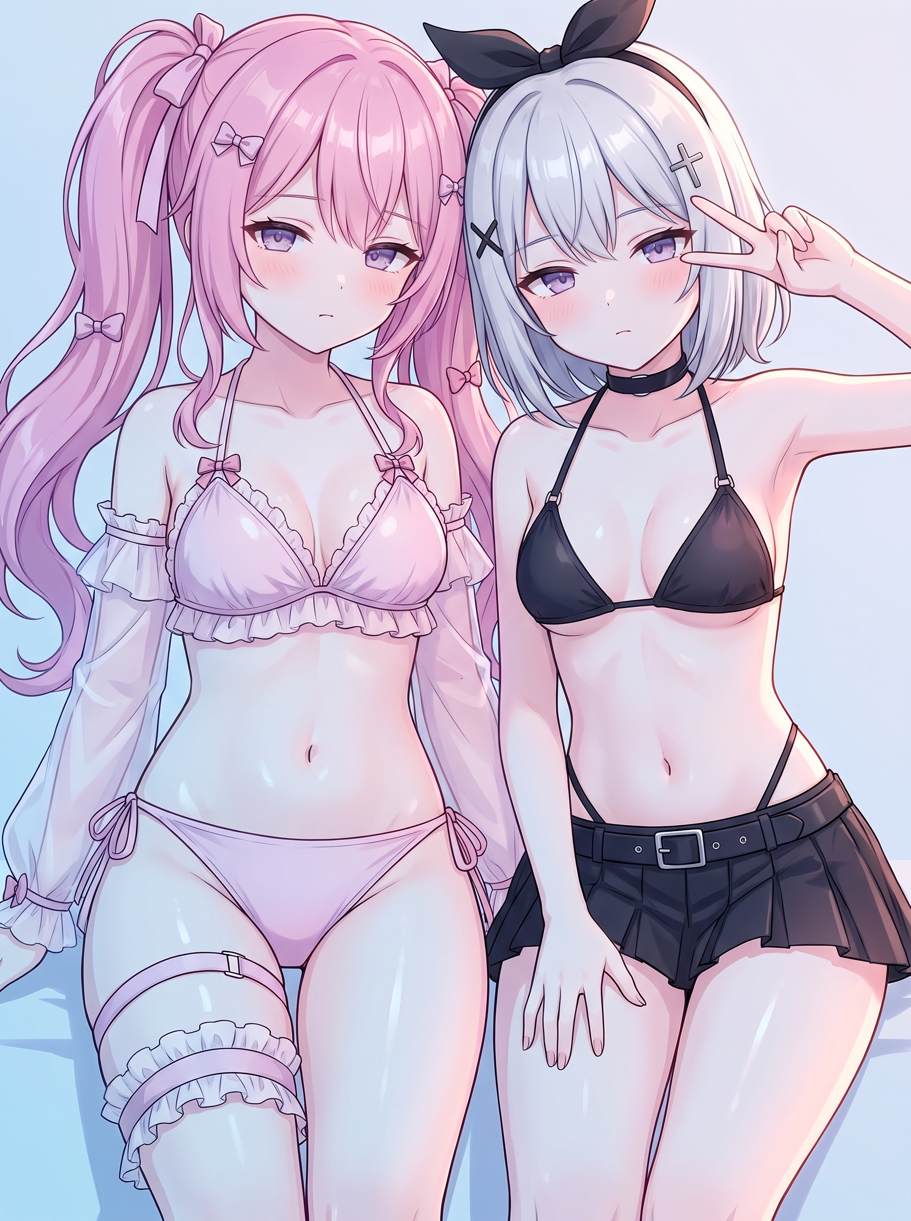 繊月交差の双華