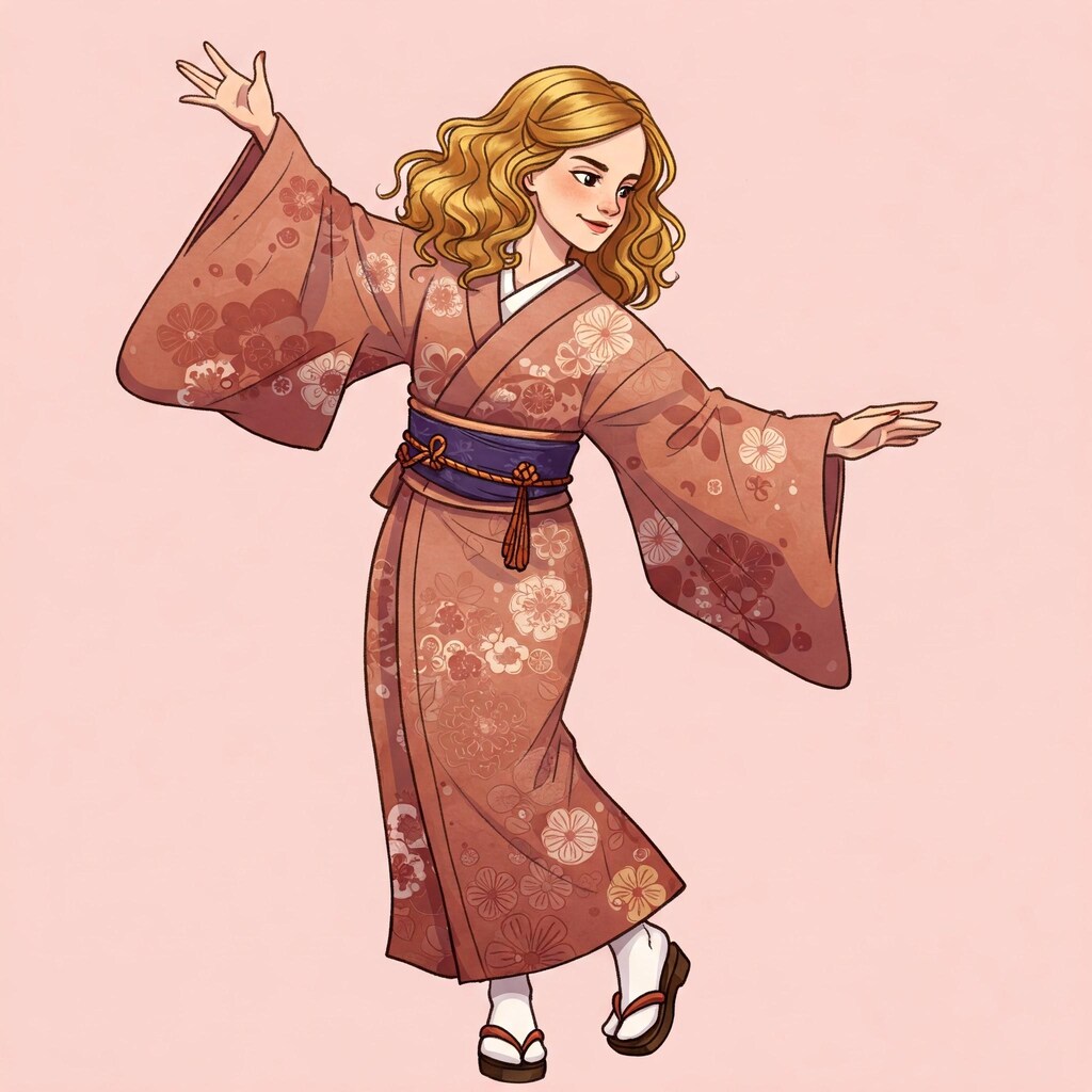 着物を着て踊る…03