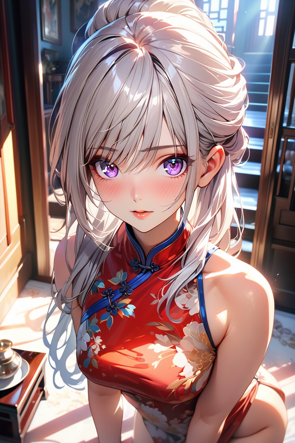 （５６９HQ）銀髪ちゃんチャイナドレス