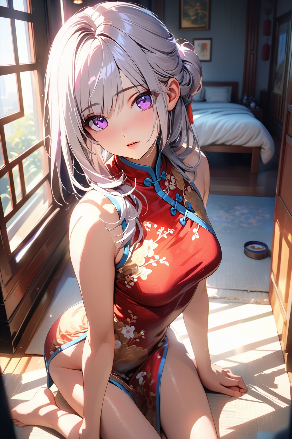 （５６９HQ）銀髪ちゃんチャイナドレス