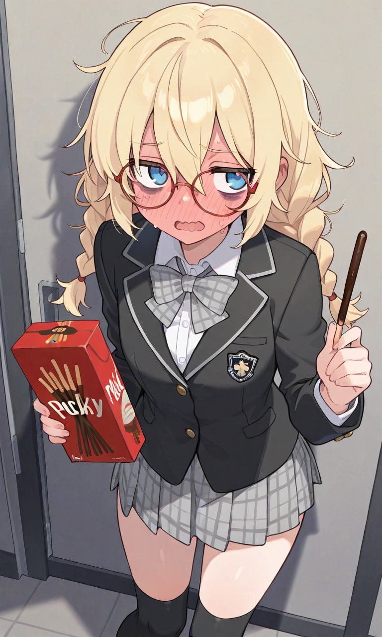 あ、あの…ゲーセンでたくさん取れたから…どうぞ… | の人気AIイラスト・グラビア