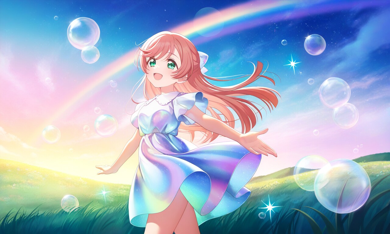 七色の世界・虹ヶ丘ましろ。