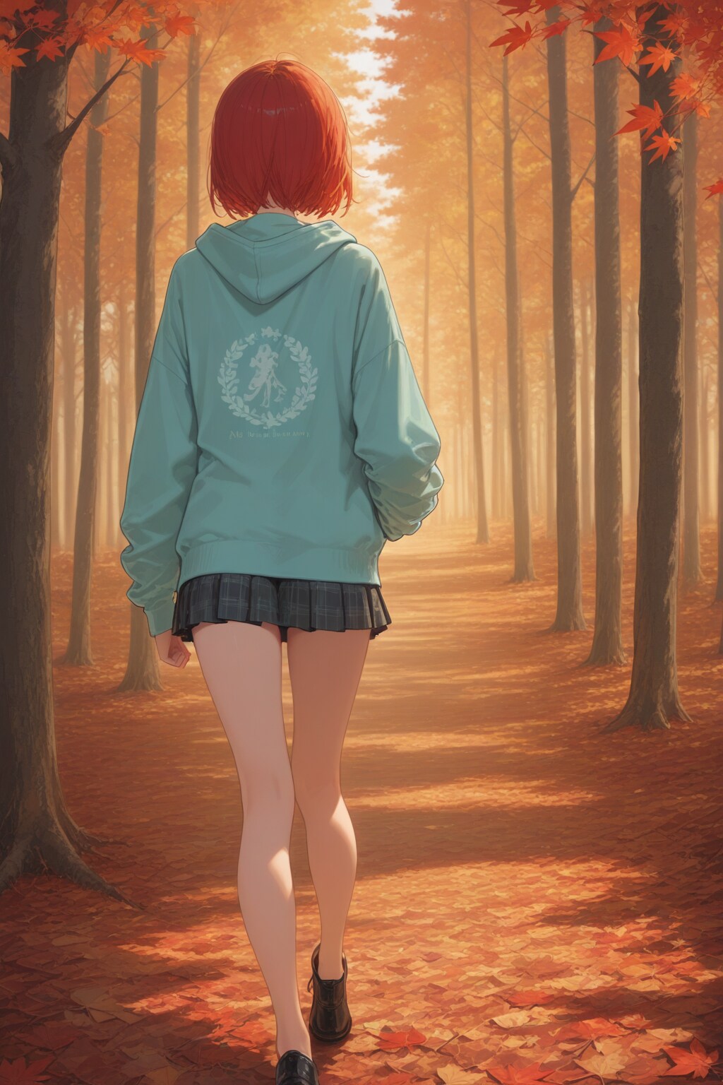 紅葉の森を散歩 | の人気AIイラスト・グラビア