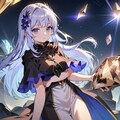 煙水晶？を拾う女の子 2枚目