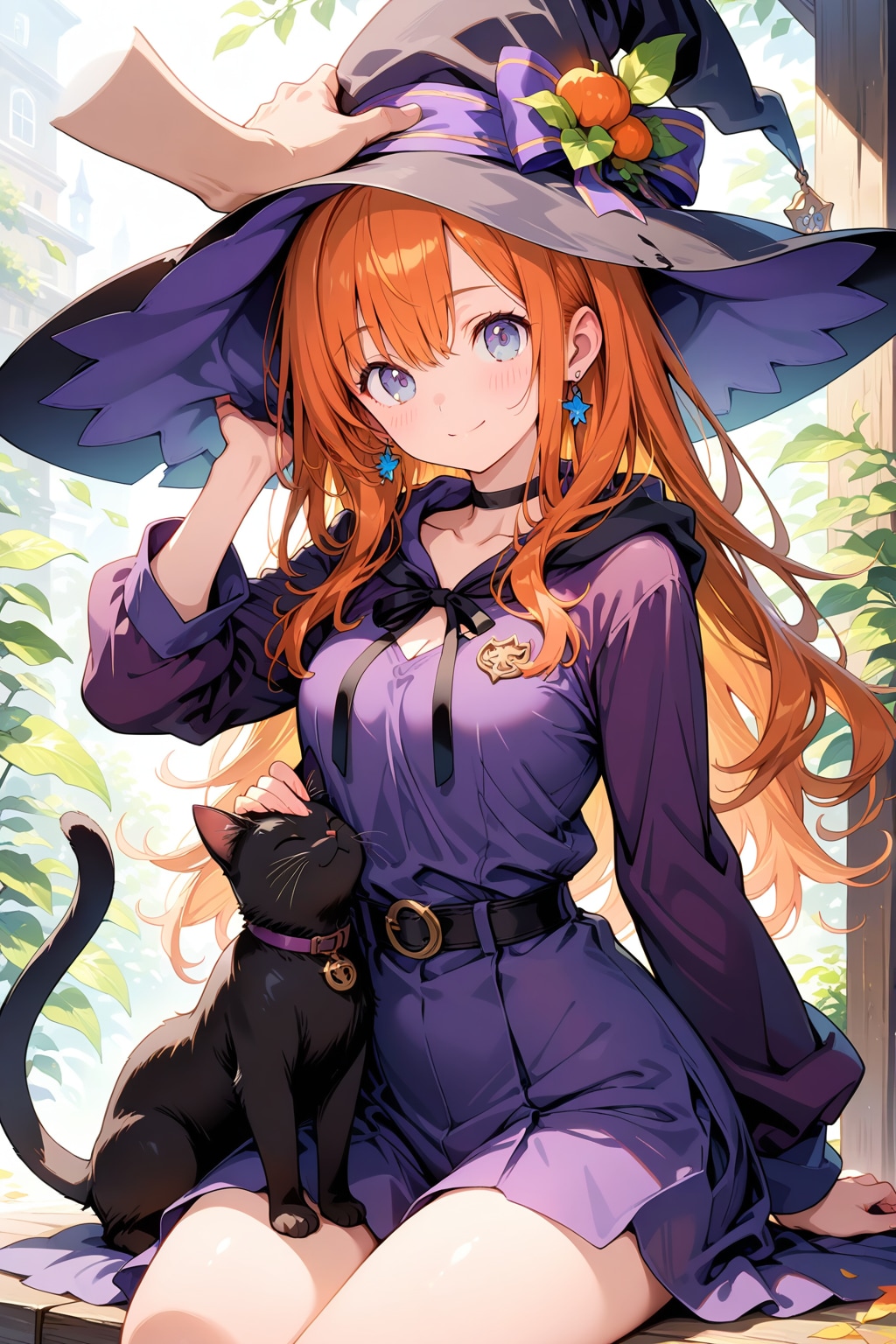 魔女と黒猫 | の人気AIイラスト・グラビア