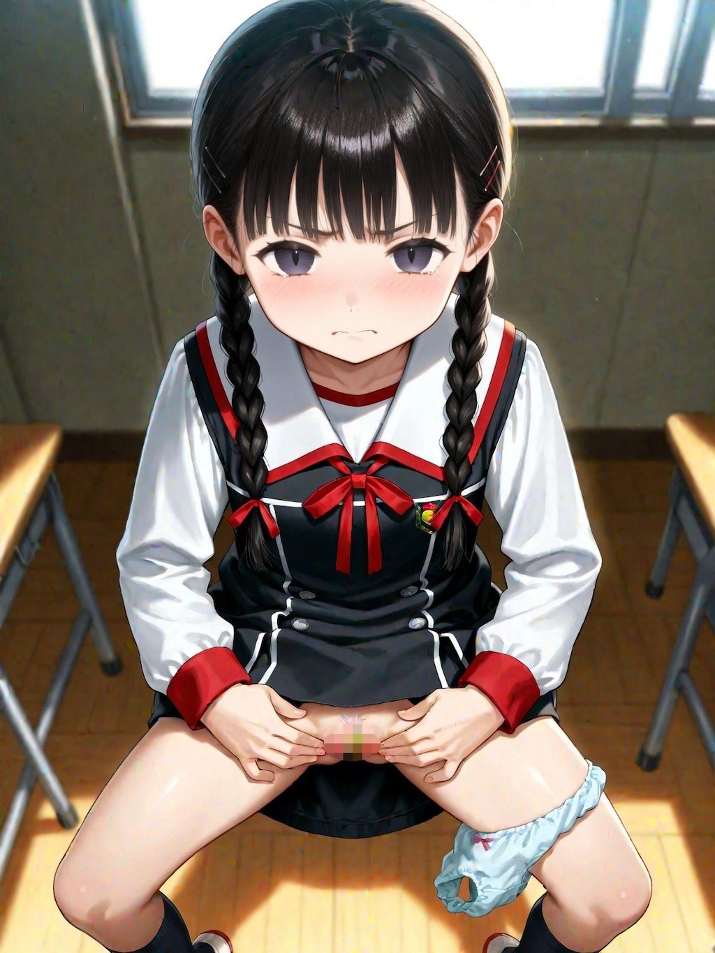 嫌な顔されながらおま〇こ見せてもらいたい💞制服女子編💞