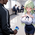 DGs木曜日　緑髪エルフ女教師 2枚目