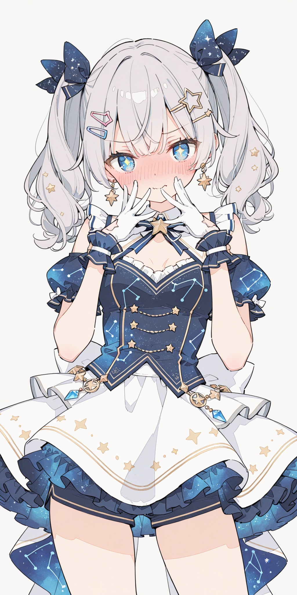 ホットパンツでアイドルコーデ