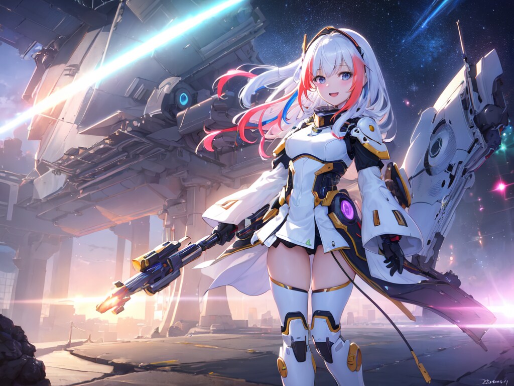 メカと少女